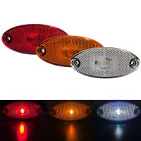 1Pcs 3LED 12v 24v Led Side Marker Lights for Trailer Trucks Caravan Side Clearance Marker Light Lamp Led Lorry Amber Red White Bulbs  LEDs  HIDs