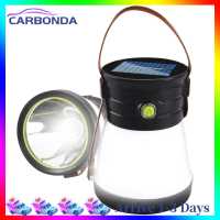 [7 Day Refund Guarantee] Camping Lantern 2 Modes Tent Lamp Emergency for Backpacking (Solar Charging) [Arrive 1-3 Days]