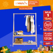 Giá Treo Quần Áo Gỗ BEYOURs - Kệ Gỗ Cây Sào Treo Quần Áo A Hanger 2FL Lắp