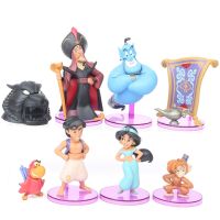 Mainan Figur Putri Jasmine Monkey Evil Monkey Tiger Aladdin Dan โคมไฟ PVC โมเดลตุ๊กตาขยับแขนขาได้ Mainan Boneka