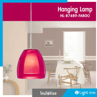 Lighttrio โคมไฟแขวนเพดาน Hanging Lamp สไตล์โมเดิร์น โคมไฟห้อย ไฟระย้า รุ่น HL-87489-SINTRA - สีชมพู (ไม่รวมหลอดไฟ)