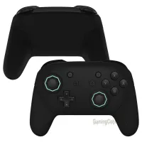 eXtremeRate Black Octagonal Gated Sticks Design Replacement Grip Housing Shell for NS Switch Pro Controller