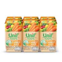 ราคาพิเศษ! ยูนิฟ น้ำแครอทผสมผลไม้ 100% 200 มล. X 6 กล่อง Unif 100% Carrot Mixed 200 ml x 6 โปรโมชัน ลดครั้งใหญ่ มีบริการเก็บเงินปลายทาง