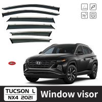 สำหรับ TUCSON Window Visor ที่กันสภาพอากาศ Se คิ้วกระจกรถที่บังแดดหน้ารถยนต์ที่กันสภาพอากาศอุปกรณ์ตกแต่งรถยนต์