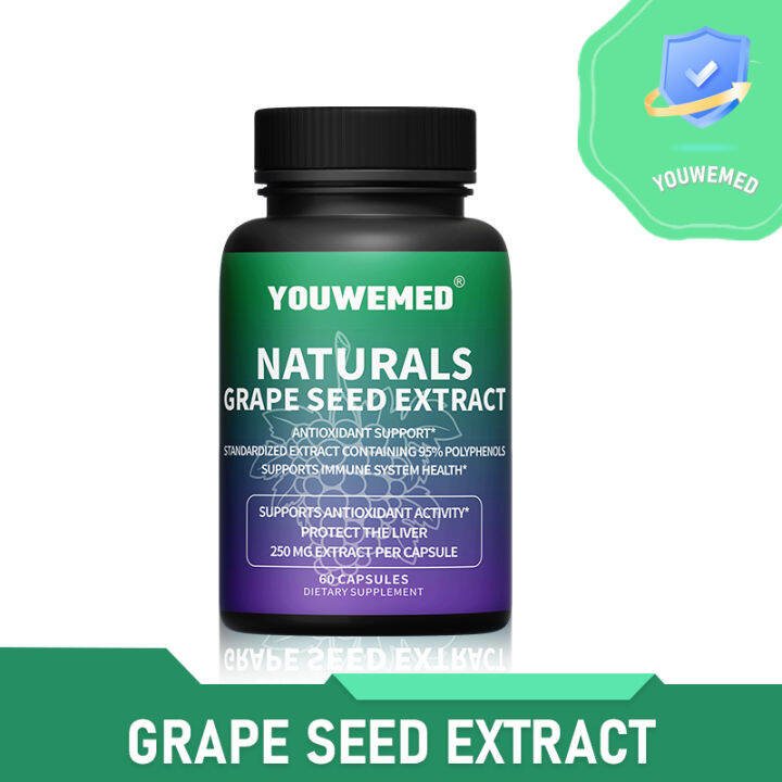 Grape Seed Extract Antioxidant Supplement Cardiovascular Support Skin Radiance Immune