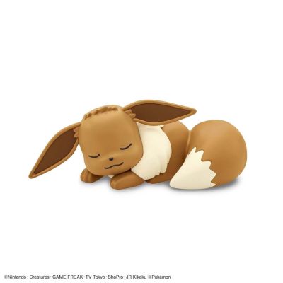 💥 BANDAI POKEMON PLAMO PLASTIC MODEL COLLECTION QUICK EEVEE SLEEPING POSE โมเดล โปเกมอน พิคาชู ของเล่น VCA GUNDAM