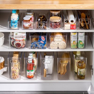 【jw】✱☫  Desktop Snack Storage Refrigerator Organizer Cosmetics Stackable Cabinet Plastic