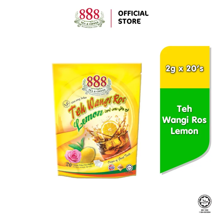 888 Teh Wangi Ros Lemon Pot Bag (2g x 20 Sachets)
