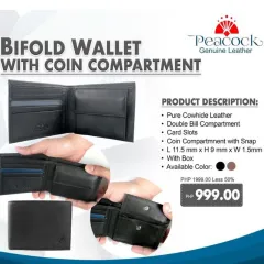 Philippines Ready Stock】☋♕◇KandP BRAZZA One Fold Wallet #62665 no box and  no dustbag