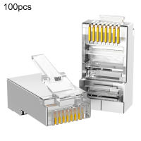 Baicai อะแดปเตอร์สายเคเบิลหลายเส้น100ชิ้น,อะแดปเตอร์สายเคเบิลเครือข่ายแบบหุ้มฉนวนใช้งานได้จริงความเร็วสูงสำหรับอุปกรณ์ไร้สาย