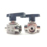 1PCS Level -Type 1/8" 1/4" 3/8" 1/2" 3/4" BSP Female Tee L Port Ball Valve 304 Stainless Steel Water Gas Oil 915 PSI