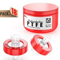 JYYP-Syringe Filters Ptfe Membrane 0.22渭m Pore Size 13mm Diameter Hydrophobic 18pcs By Ks-Tek