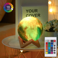 162 colors moon lamp 3D bedside night light Rechargeable Galaxy lamps IR control home decor creative gift for children dropship