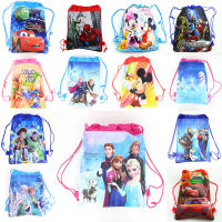 12pcs Mickey School Bags Backpack Drawstring Boy Bag Shopping Bag Birthday Party loot bag for party candy gift bag