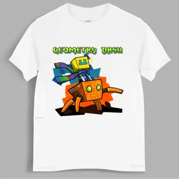 Kids Angry Geometry Dash 3D Print T Shirts Children Cartoon Anime Tshirts  Boys Girls Game T-shirts Toddler Tee Tops Streetwear
