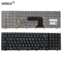 GZEELE Dell แป้นพิมพ์แล็ปท็อปสำหรับรัสเซีย17R 3721 3737 17R-5721 N3721 N5721 5721 5737 5357 M731R 5735 V119725BS1สีดำรูปแบบภาษารัสเซีย