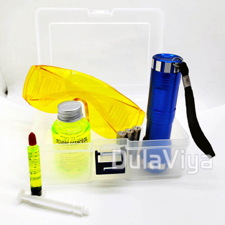 ยานยนต์เรืองแสง Leak Detection เครื่องปรับอากาศอัตโนมัติ R134a สารทำ