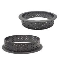 8PCS DIY Tart Ring Mold Cake tools French Dessert Bakeware Cutter Round Shape Decorating Tool Perforated Mousse Circle