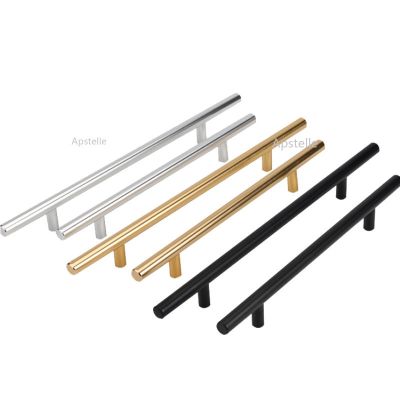 ﺴ DXS 4 24 Stainless Steel Handles Diameter 10mm Kitchen Door Cabinet T Bar Straight Handle Pull Knobs Furniture Hardware