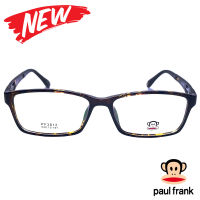 กรอบแว่นตา สำหรับตัดเลนส์ แว่นสายตา แว่นตา Fashion รุ่น Paul Frank 3012 น้ำตาลลายกละ กรอบเต็ม ทรงเหลี่ยม ขาข้อต่อ วัสดุ TR 90 รับตัดเลนส์ทุกชนิด