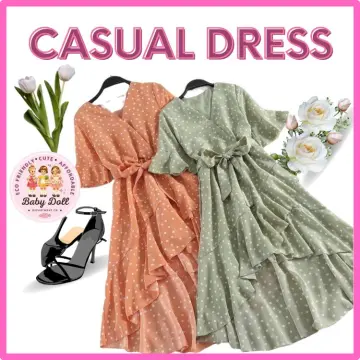 TASHA SLIT DRESS PLUS SIZE [INF], korean dress, bangkok dress