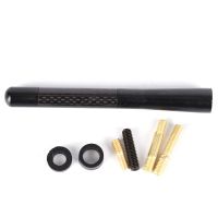 【cw】 1set Universial Car Carbon Short Stubby Screw Antenna Mast Stying ！