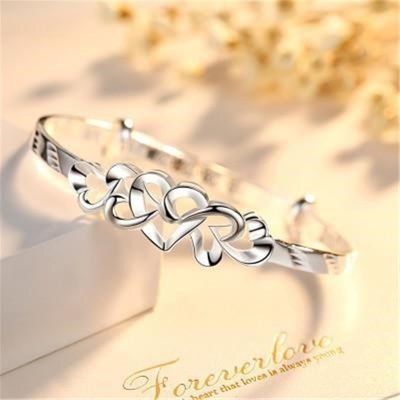 Authentic bracelet 9999 sterling thousand fine female dragons and phoenixes send mom a gift for his girlfriend