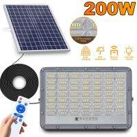 Solar Reflector Solar Aluminum Spotlights LED Light 5M Cord Outdoor Garden House Remote Control Waterproof Flood Light Adhesives  Tape