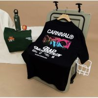 ✨ 2023เสื้อยืดใหม่ Carnival FW20 Bad Mounn T-Shirt สีดำ เสื้อแขนสั้น เสื้อยืดคอกลม ขนาด: S-4XL