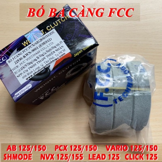 A bố 3 càng fcc nvx, pcx, ab125, sh mode, lead125, vario - ảnh sản phẩm 1