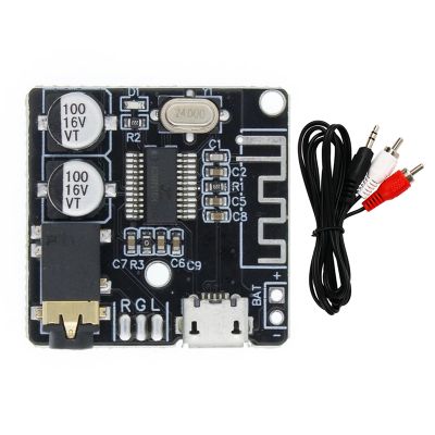 BT5.0 Audio Receiver+One-To-Two Audio Cable Accessories Kits MP3 Bluetooth Decoder Lossless Car Speaker Audio Amplifier Board Module