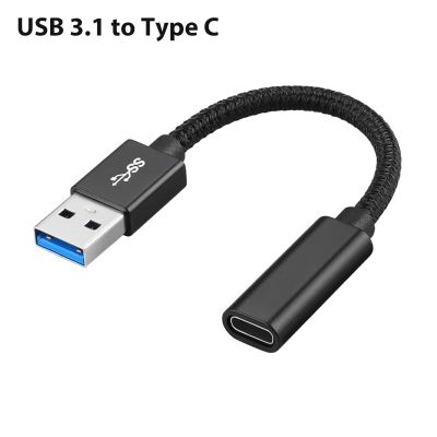 SHIWANA USB 3.1 10อะแดปเตอร์ Gbps USB USB ตัวผู้พิมพ์ C สายดาต้าตัวผู้เป็นตัวเมีย OTG USBA เป็น USBC Converter สายชาร์จเร็วสายพ่วง