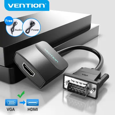 【ส่งจากไทย】Vention VGA to HDMI Adapter 1080P VGA Male to HDMI Female Converter Cable With Audio USB Power for Laptop Desktop TV Monitor Projector PS4/3 HDTV VGA HDMI Converter ซื้อทันที เพิ่มลงในรถเข็น