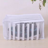 【YF】 White Laundry Bag Organizer For Shoe Mesh Shoes Bags Dry Home Portable Washing