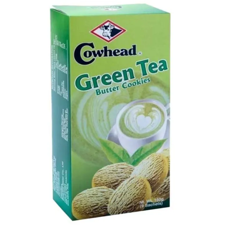 Cowhead Green Tea Butter Cookies 9Sachets 150g Lazada PH