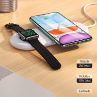 แท่นชาร์จWireless Charger แท่นชาร์จไร้สาย ไฟ 10W ชาร์จได้ 2 อุปกรณ์พร้อมกัน รุ่น Usams US-CD119