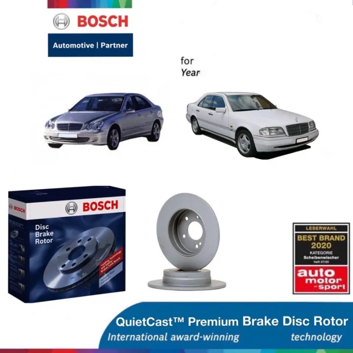 Bosch QuietCast™ Premium 0986478325 Rear Disc Brake Rotor for Mercedes