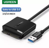 UGREEN รุ่น60561 อะแดปเตอร์ SATA to USB3.0 (ใช้งานกับ HDD 2.5/3.5 นิ้ว) สายเคเบิล 22pin สำหรับ HDD, SSD