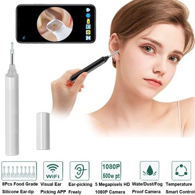 Medical In Ear Cleaning Endoscope Spoon Mini Camera Ear Picker Ear Wax Removal Visual Ear Mouth Nose Otoscope Support Android PC