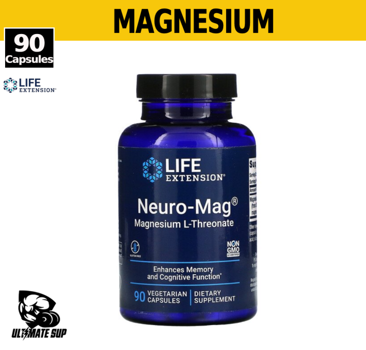 Life Extension, Neuro-Mag, Magnesium L-Threonate, 90 Vegetarian ...