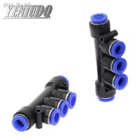 PK Pneumatic Fitting 5 Way One Touch 4mm-12mm OD Hose Tube Push In 5 Port Gas Quick Fittings Connector Coupler