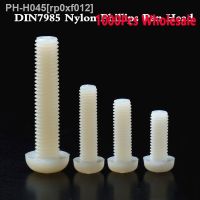 1000pcs/lot M2 M2.5 M3 M4 M5 x4 5 6 8 10 12 15 20 22 25 30mm White Pan Round head cross nylon screw DIN7985 wholesale