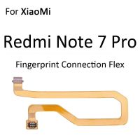 ตัวเชื่อมต่อเครื่องสแกนลายนิ้วมือสำหรับ Xiaomi Redmi 6 Note 7 Pro รหัสเซ็นเซอร์สัมผัสสำหรับบ้านปุ่มส่งคืนสายเคเบิลงอได้การเชื่อมต่อกุญแจ