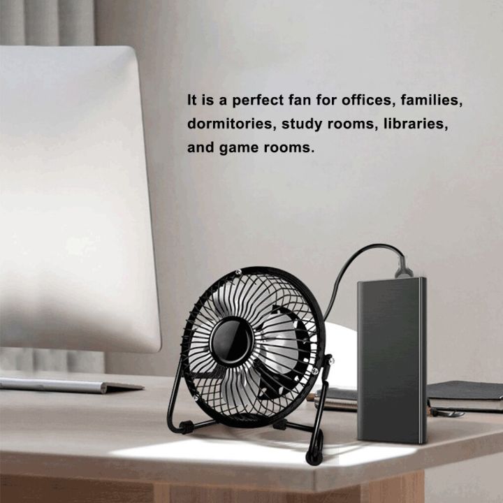 พัดลมusb-ตั้งโต๊ะ-พัดลม-พัดลมเงียบพกพา-fan-4-inch-mini-fan-usb-fan-portable-quiet-fan