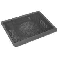 Laptop Fan Cooling Pad with Big Fans, Portable Laptop Cooling Fan with 2 in 1 USB Port, Blue LED Light, Adjustable Stand