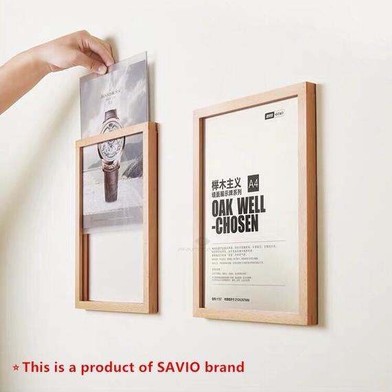 REAP SVIAO A4 A3 Retro Solid Wood Wall Frame Photo Display