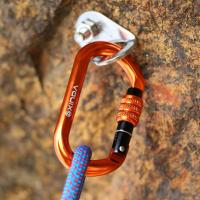 [HOT 2023] XINDA กลางแจ้ง O-Shape Carabiner อลูมิเนียมรูปไข่ Rock ปีนเขาล็อคอัตโนมัติสกรูประตู Carabiner สำหรับกลางแจ้ง