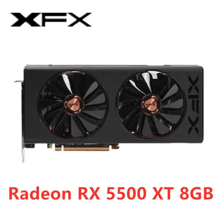 XFX RX 5500 XT 8GB การ์ดหน้าจอ AMD Radeon RX5500 XT กราฟิกการ์ด GPU ...