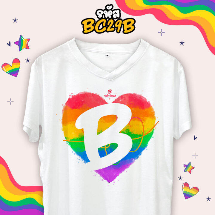 เสื้อตัวอักษร-rainbow-สีรุ้ง-เสื้อ-pride-month-a-b-c