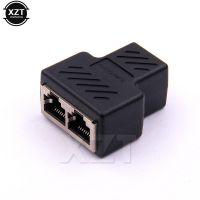 1PCS Cable Adapter Connector LAN Ethernet 1 To 2 Ways Network Cable Connector Splitter Extender Plug RJ45 Splitter for PC Laptop